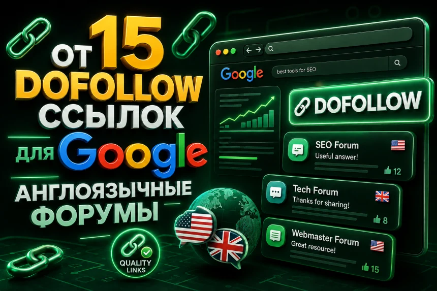 Dofollow крауд-ссылки для Google — англоязычные форумы