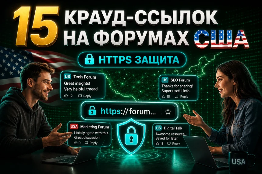 Крауд-ссылки на форумах США — HTTPS