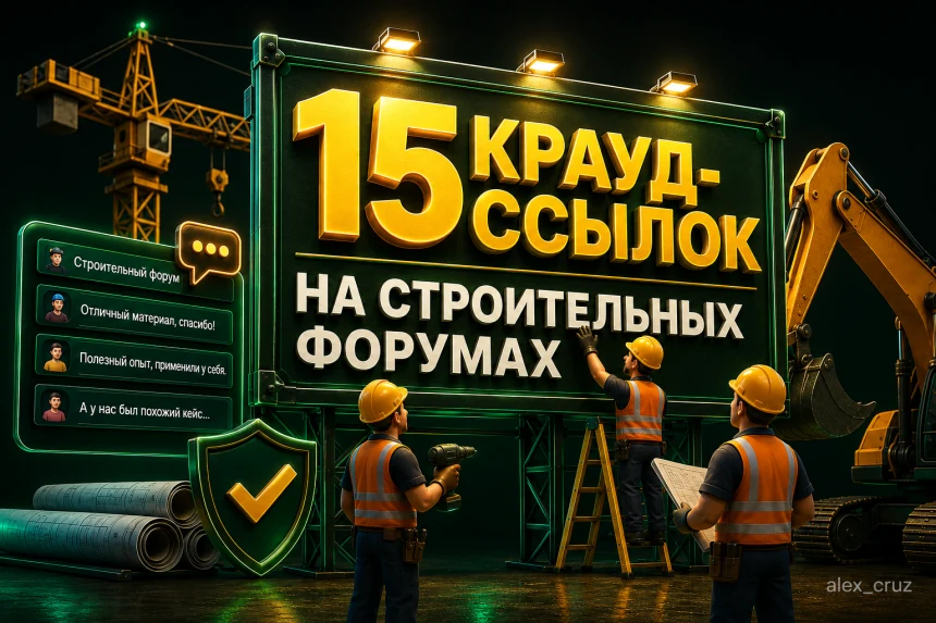 Крауд-ссылки на строительных форумах