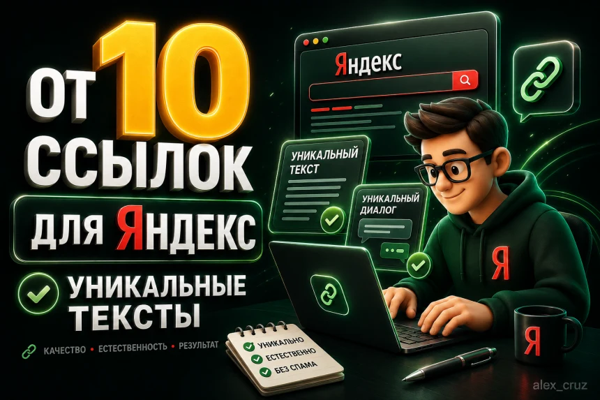Крауд-ссылки для Яндекса с уникальными текстами