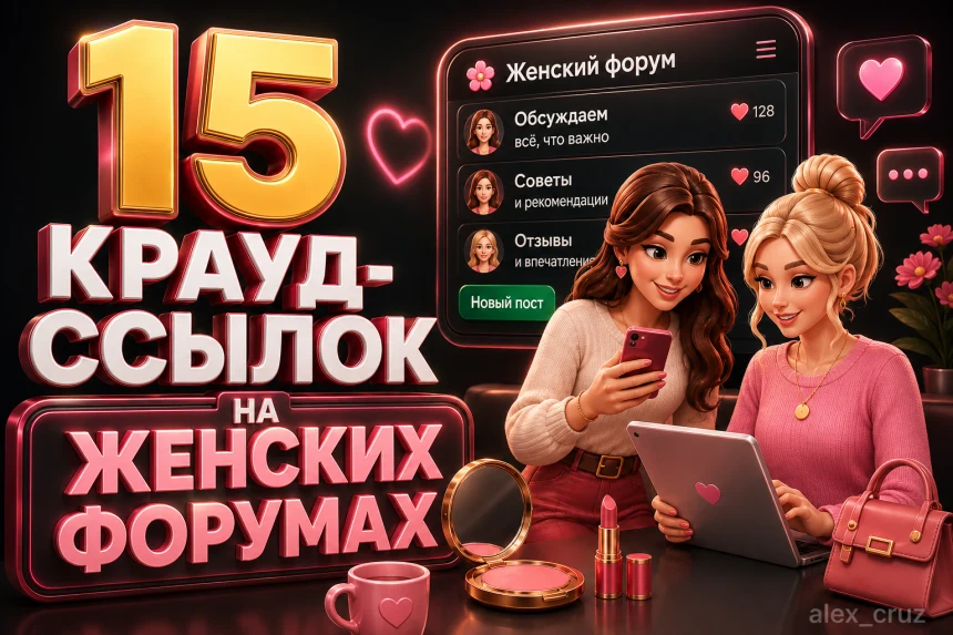 Крауд-ссылки на женских форумах